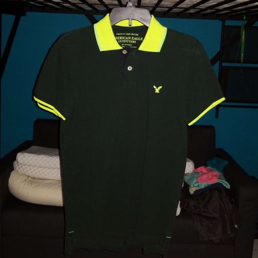 American  Eagle Outfitters olive polo